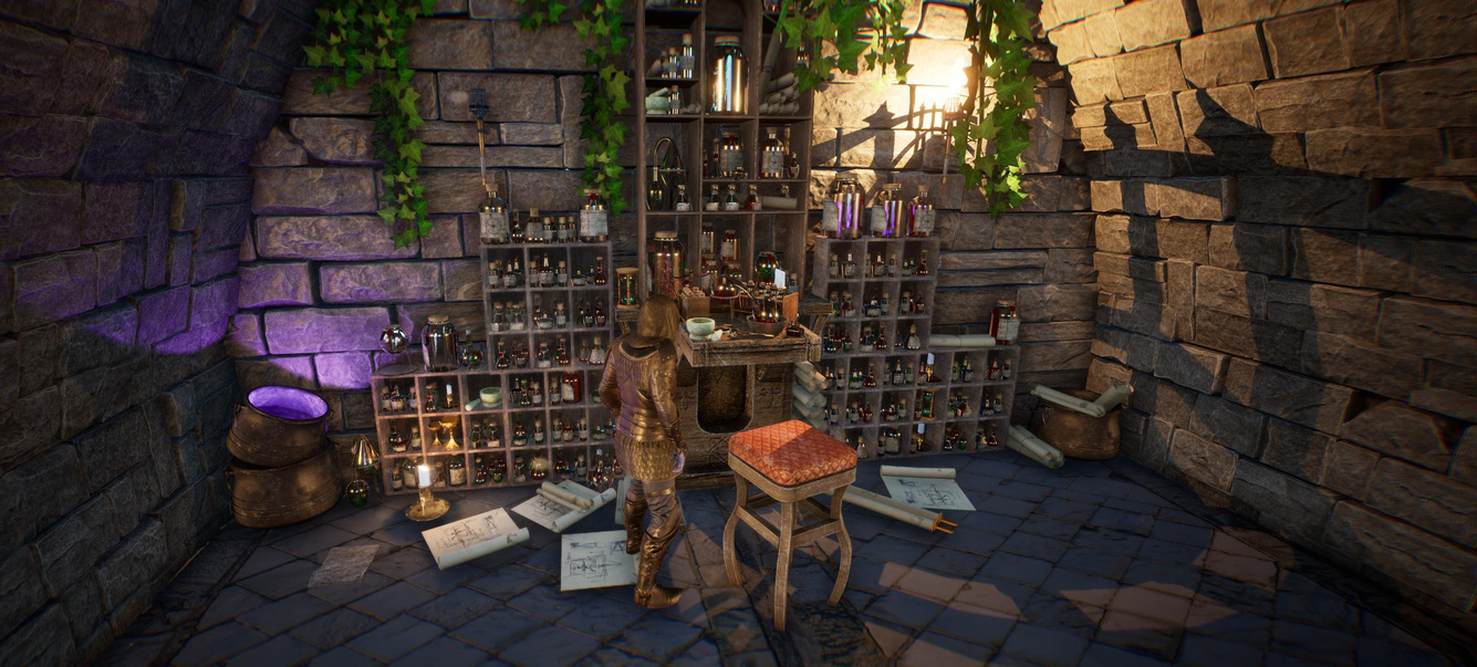 Alchemist workspace inside the Chronicles of Annora game world